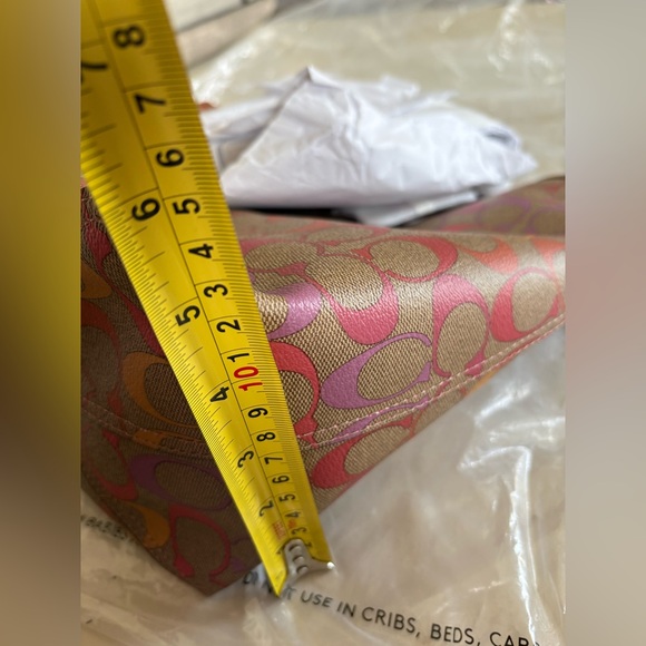 NWT RARE Coach City Tote in Rainbow Signature Canvas, style number C1316 - Picture 7 of 7